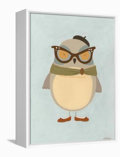 Hipster Owl I-Erica J. Vess-Framed Stretched Canvas