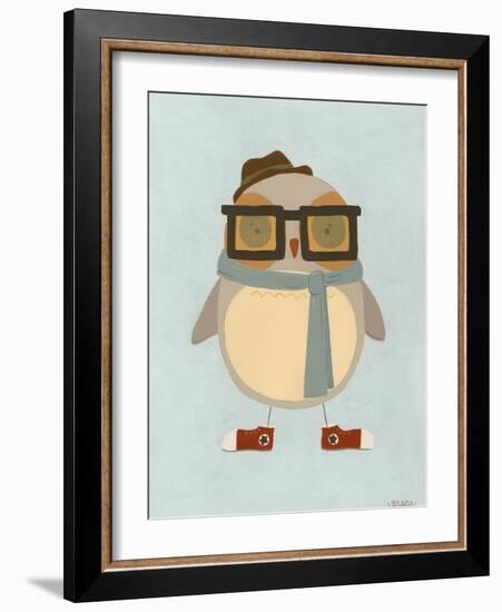 Hipster Owl II-Erica J. Vess-Framed Art Print