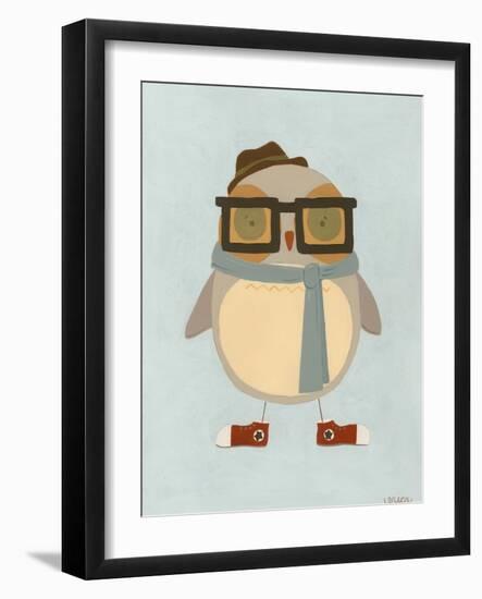 Hipster Owl II-Erica J. Vess-Framed Art Print