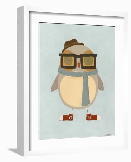 Hipster Owl II-Erica J. Vess-Framed Art Print