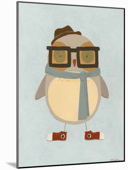 Hipster Owl II-Erica J. Vess-Mounted Art Print