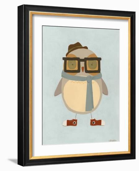 Hipster Owl II-Erica J. Vess-Framed Art Print