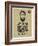 Hipster Quotes: with Greate Beard Comes Great Responsibility-ONiONAstudio-Framed Art Print