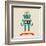 Hipster Robot Toy Icon And Illustration-Marish-Framed Art Print