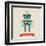 Hipster Robot Toy Icon And Illustration-Marish-Framed Art Print