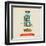 Hipster Robot Toy Icon And Illustration-Marish-Framed Art Print