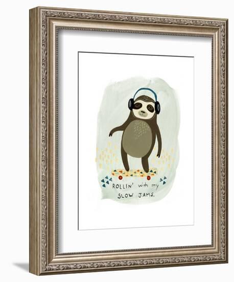 Hipster Sloth II-June Vess-Framed Art Print