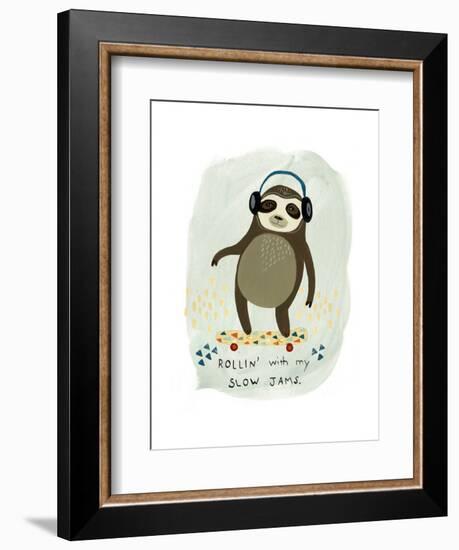 Hipster Sloth II-June Vess-Framed Art Print