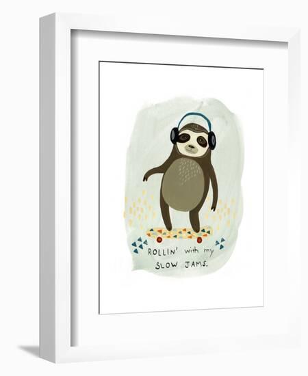 Hipster Sloth II-June Vess-Framed Art Print