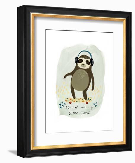 Hipster Sloth II-June Vess-Framed Art Print