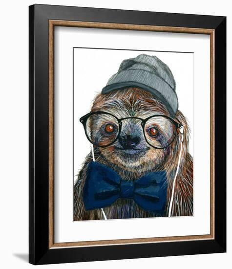 Hipster Sloth-Melissa Symons-Framed Art Print