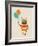 Hipster Vintage Robot With Balloons - Retro Style Card-Marish-Framed Art Print