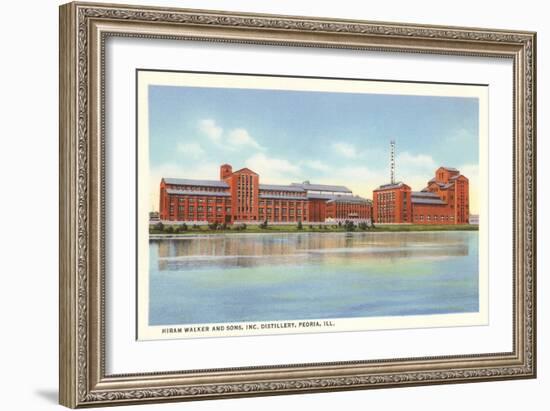 Hiram Walker Distillery, Peoria, Illinois-null-Framed Art Print