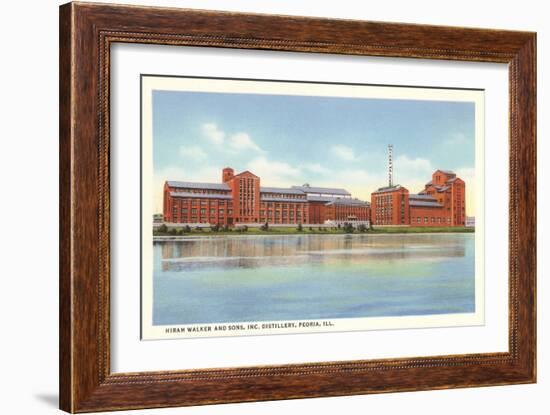 Hiram Walker Distillery, Peoria, Illinois-null-Framed Art Print