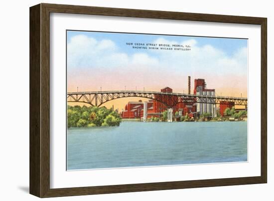 Hiram Walker Distillery, Peoria, Illinois-null-Framed Art Print