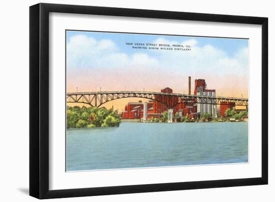 Hiram Walker Distillery, Peoria, Illinois-null-Framed Art Print