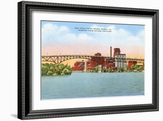 Hiram Walker Distillery, Peoria, Illinois-null-Framed Art Print