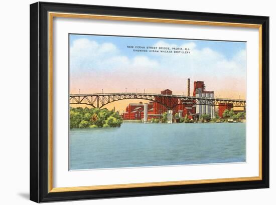 Hiram Walker Distillery, Peoria, Illinois-null-Framed Art Print