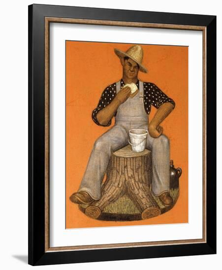 Hired Man-Grant Wood-Framed Giclee Print