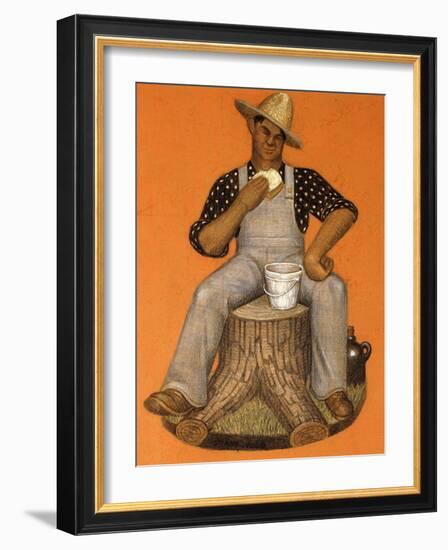 Hired Man-Grant Wood-Framed Giclee Print