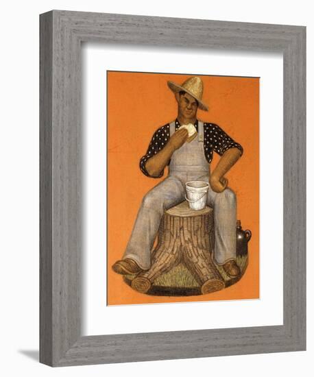 Hired Man-Grant Wood-Framed Giclee Print