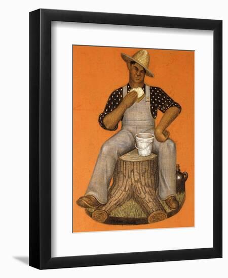 Hired Man-Grant Wood-Framed Giclee Print