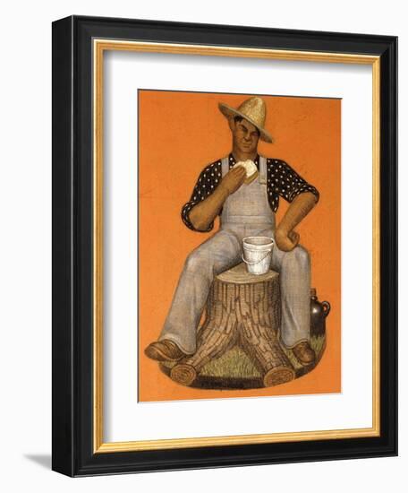 Hired Man-Grant Wood-Framed Giclee Print