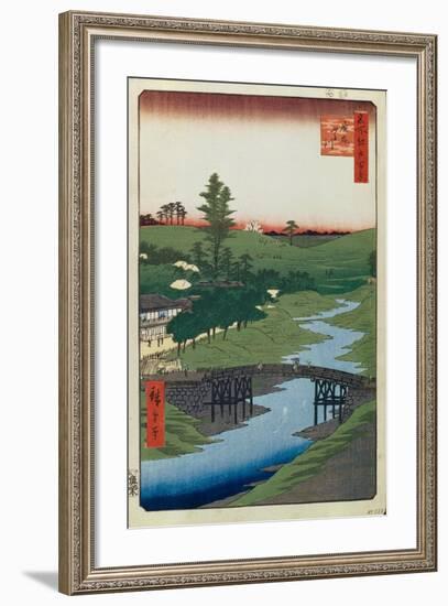 Hiroo on Furukawa River (One Hundred Famous Views of Ed), 1856-1858-Utagawa Hiroshige-Framed Giclee Print