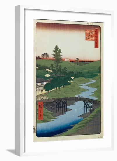 Hiroo on Furukawa River (One Hundred Famous Views of Ed), 1856-1858-Utagawa Hiroshige-Framed Giclee Print