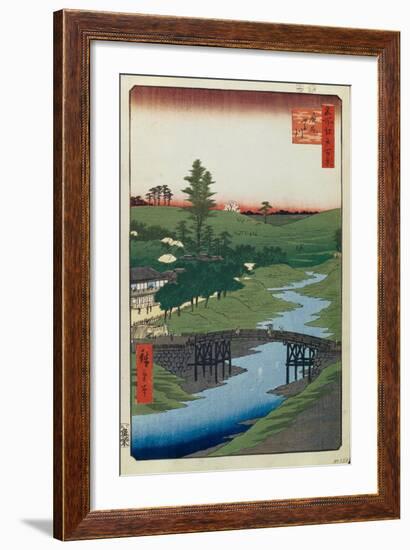 Hiroo on Furukawa River (One Hundred Famous Views of Ed), 1856-1858-Utagawa Hiroshige-Framed Giclee Print