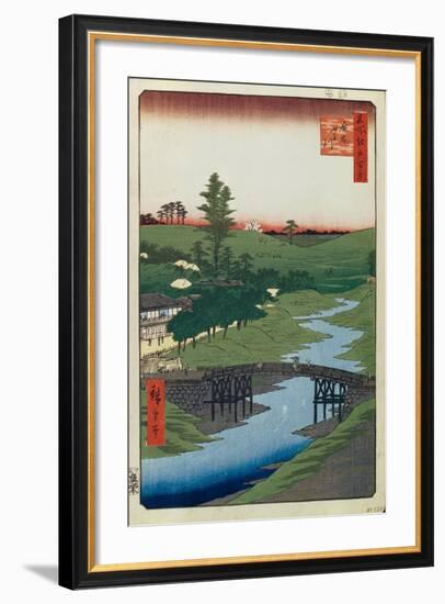 Hiroo on Furukawa River (One Hundred Famous Views of Ed), 1856-1858-Utagawa Hiroshige-Framed Giclee Print