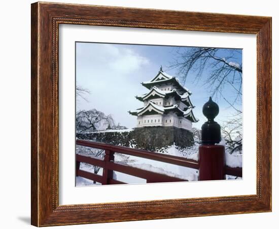 Hirosaki Castle in the Snow, Aomori, Japan-null-Framed Photographic Print