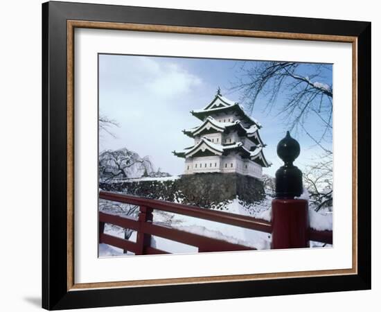 Hirosaki Castle in the Snow, Aomori, Japan-null-Framed Photographic Print