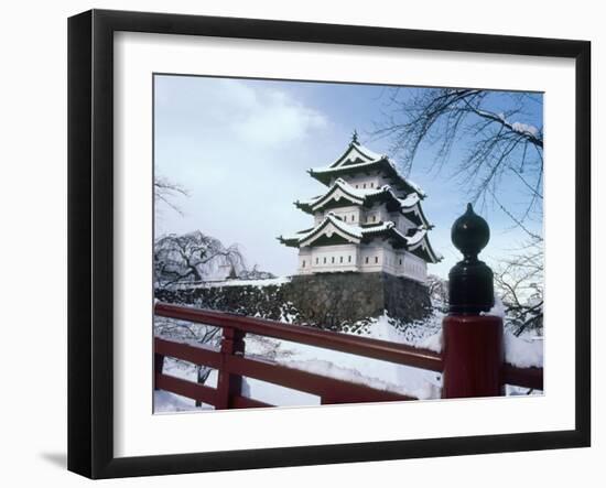 Hirosaki Castle in the Snow, Aomori, Japan-null-Framed Photographic Print