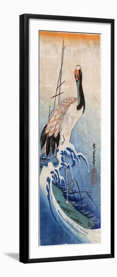 Hiroshige: Crane, C. 1834-Ando Hiroshige-Framed Giclee Print