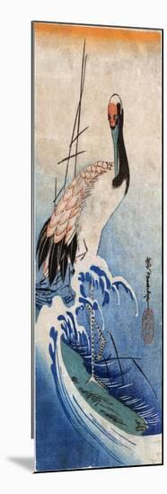 Hiroshige: Crane, C. 1834-Ando Hiroshige-Mounted Giclee Print