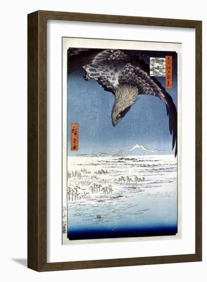 Hiroshige: Edo/Eagle, 1857-Ando Hiroshige-Framed Giclee Print