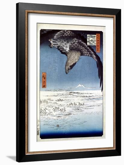 Hiroshige: Edo/Eagle, 1857-Ando Hiroshige-Framed Giclee Print