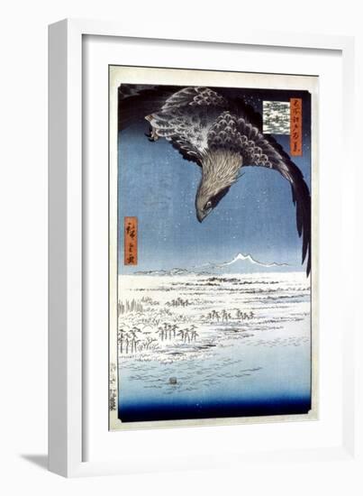 Hiroshige: Edo/Eagle, 1857-Ando Hiroshige-Framed Giclee Print