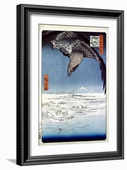 Hiroshige: Edo/Eagle, 1857-Ando Hiroshige-Framed Giclee Print