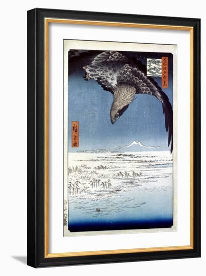 Hiroshige: Edo/Eagle, 1857-Ando Hiroshige-Framed Giclee Print