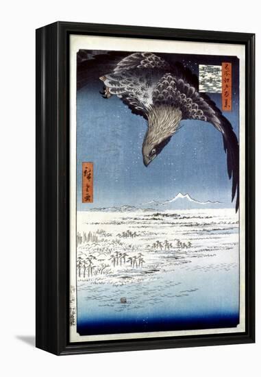 Hiroshige: Edo/Eagle, 1857-Ando Hiroshige-Framed Premier Image Canvas