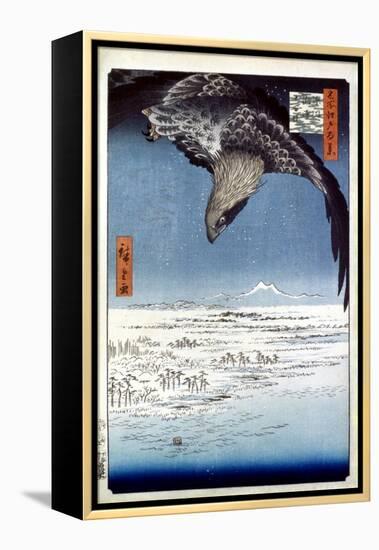 Hiroshige: Edo/Eagle, 1857-Ando Hiroshige-Framed Premier Image Canvas