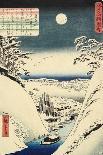 Evening Snow at Hashiba, November 1861-null-Framed Premier Image Canvas