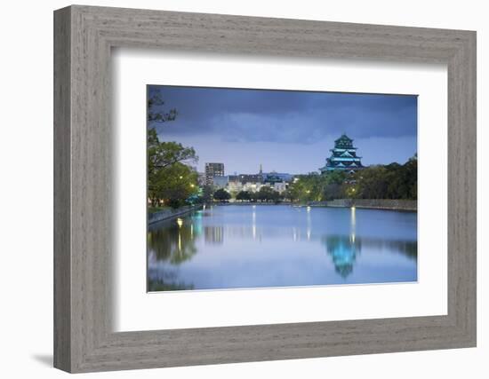 Hiroshima Castle at Dusk, Hiroshima, Hiroshima Prefecture, Japan-Ian Trower-Framed Photographic Print