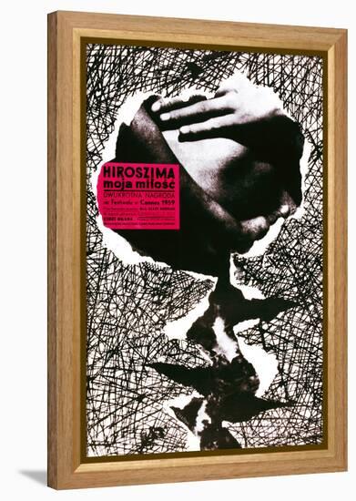 Hiroshima Mon Amour, (AKA Hiroszima Moja Milosc), Polish Poster, 1959-null-Framed Premier Image Canvas