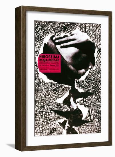 Hiroshima Mon Amour, (AKA Hiroszima Moja Milosc), Polish Poster, 1959-null-Framed Giclee Print