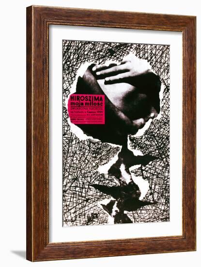 Hiroshima Mon Amour, (AKA Hiroszima Moja Milosc), Polish Poster, 1959-null-Framed Giclee Print