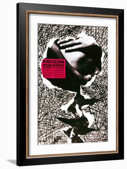 Hiroshima Mon Amour, (AKA Hiroszima Moja Milosc), Polish Poster, 1959-null-Framed Giclee Print