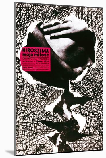 Hiroshima Mon Amour, (AKA Hiroszima Moja Milosc), Polish Poster, 1959-null-Mounted Giclee Print